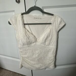 Abercrombie & Fitch Lace Top - Cream